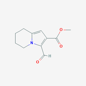 molecular formula C11H13NO3 B2996329 Methyl 3-Formyl-5,6,7,8-tetrahydroindolizine-2-carboxylate CAS No. 1433990-45-4