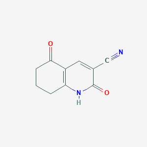 molecular formula C10H8N2O2 B2996335 2,5-Dioxo-1,2,5,6,7,8-hexahydro-quinoline-3-carbonitrile CAS No. 106551-67-1