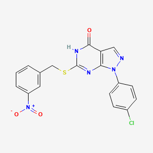 1-(4-chlorophenyl)-6-((3-nitrobenzyl)thio)-1H-pyrazolo[3,4-d]pyrimidin-4(5H)-one