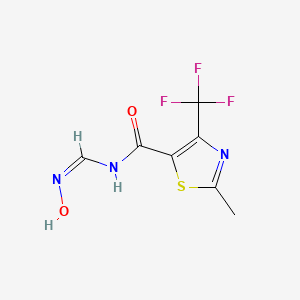N-[(hydroxyimino)methyl]-2-methyl-4-(trifluoromethyl)-1,3-thiazole-5-carboxamide