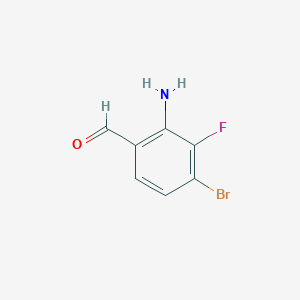 2-Amino-4-bromo-3-fluorobenzaldehyde