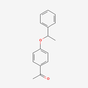 1-[4-(1-Phenylethoxy)phenyl]ethan-1-one