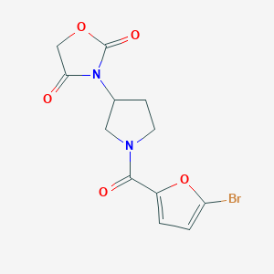 3-(1-(5-Bromofuran-2-carbonyl)pyrrolidin-3-yl)oxazolidine-2,4-dione
