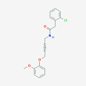 molecular formula C19H18ClNO3 B2996373 2-(2-chlorophenyl)-N-(4-(2-methoxyphenoxy)but-2-yn-1-yl)acetamide CAS No. 1421517-28-3