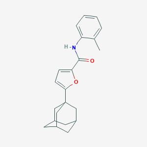 molecular formula C22H25NO2 B299638 5-(1-adamantyl)-N-(2-methylphenyl)furan-2-carboxamide 