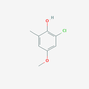 molecular formula C8H9ClO2 B2996381 2-Chloro-4-methoxy-6-methylphenol CAS No. 1824155-21-6