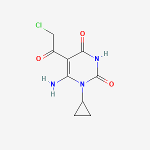 6-amino-5-(chloroacetyl)-1-cyclopropylpyrimidine-2,4(1H,3H)-dione