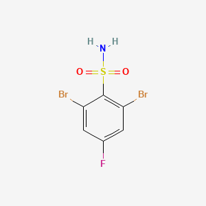 molecular formula C6H4Br2FNO2S B2996384 2,6-Dibromo-4-fluorobenzene-1-sulfonamide CAS No. 1094671-84-7