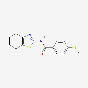 4-(methylthio)-N-(4,5,6,7-tetrahydrobenzo[d]thiazol-2-yl)benzamide