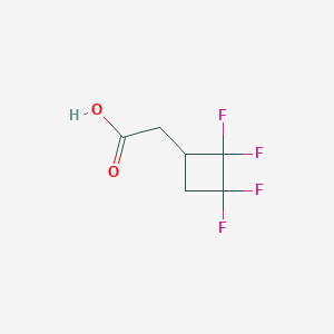 molecular formula C6H6F4O2 B2996396 2-(2,2,3,3-tetrafluorocyclobutyl)acetic Acid CAS No. 885459-27-8