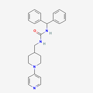 1-Benzhydryl-3-((1-(pyridin-4-yl)piperidin-4-yl)methyl)urea