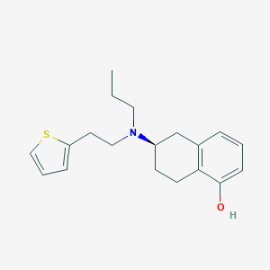 molecular formula C₁₉H₂₅NOS B029964 1-萘酚，5,6,7,8-四氢-6-[丙基[2-(2-噻吩基)乙基]氨基]- CAS No. 112835-48-0