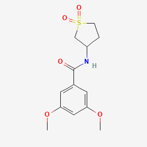 molecular formula C13H17NO5S B2996407 N-(1,1-dioxidotetrahydrothiophen-3-yl)-3,5-dimethoxybenzamide CAS No. 898413-31-5