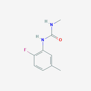 molecular formula C9H11FN2O B2996413 1-(2-氟-5-甲基苯基)-3-甲基脲 CAS No. 329695-30-9