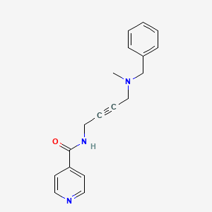 molecular formula C18H19N3O B2996418 N-(4-(benzyl(methyl)amino)but-2-yn-1-yl)isonicotinamide CAS No. 1396686-16-0