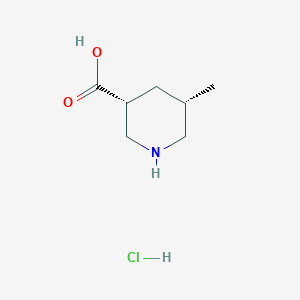 (3R,5S)-5-Methylpiperidine-3-carboxylic acid;hydrochloride