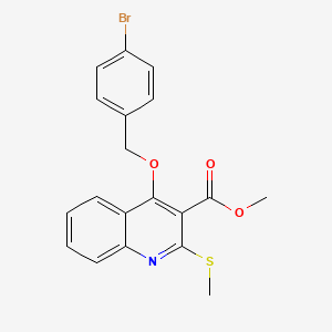 Methyl 4-((4-bromobenzyl)oxy)-2-(methylthio)quinoline-3-carboxylate