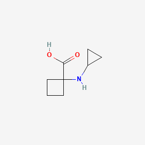 molecular formula C8H13NO2 B2996450 1-(Cyclopropylamino)cyclobutane-1-carboxylic acid CAS No. 1251286-12-0