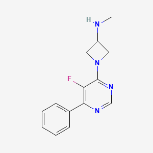 1-(5-Fluoro-6-phenylpyrimidin-4-yl)-N-methylazetidin-3-amine