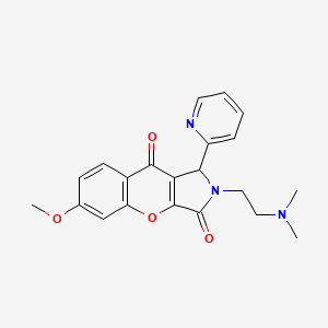 2-(2-(Dimethylamino)ethyl)-6-methoxy-1-(pyridin-2-yl)-1,2-dihydrochromeno[2,3-c]pyrrole-3,9-dione