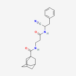 molecular formula C23H29N3O2 B2996483 3-[(adamantan-1-yl)formamido]-N-(1-cyano-2-phenylethyl)propanamide CAS No. 1241184-19-9