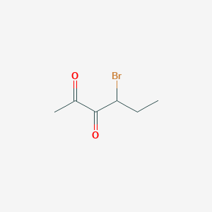 molecular formula C6H9BrO2 B2996489 4-Bromohexane-2,3-dione CAS No. 118634-45-0