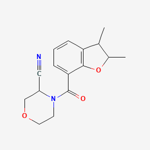 4-(2,3-Dimethyl-2,3-dihydro-1-benzofuran-7-carbonyl)morpholine-3-carbonitrile