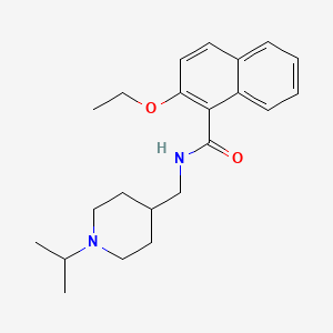 molecular formula C22H30N2O2 B2996497 2-乙氧基-N-((1-异丙基哌啶-4-基)甲基)-1-萘酰胺 CAS No. 946270-70-8