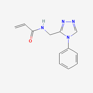 molecular formula C12H12N4O B2996503 N-[(4-phenyl-4H-1,2,4-triazol-3-yl)methyl]prop-2-enamide CAS No. 2094282-66-1