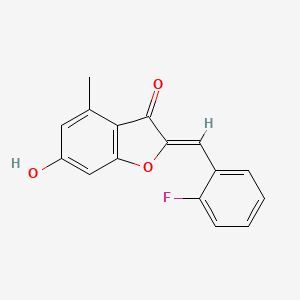 2-[(2-Fluorophenyl)methylene]-6-hydroxy-4-methylbenzo[b]furan-3-one