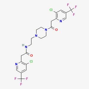 2-[3-chloro-5-(trifluoromethyl)-2-pyridinyl]-N-[2-(4-{2-[3-chloro-5-(trifluoromethyl)-2-pyridinyl]acetyl}piperazino)ethyl]acetamide