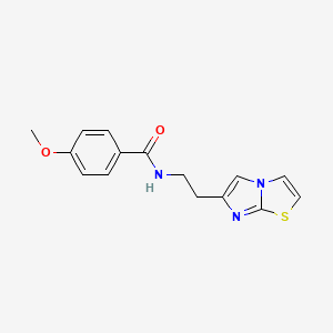N-(2-(imidazo[2,1-b]thiazol-6-yl)ethyl)-4-methoxybenzamide