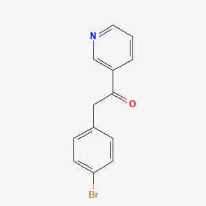 molecular formula C13H10BrNO B2996539 2-(4-Bromophenyl)-1-pyridin-3-ylethanone CAS No. 106997-54-0