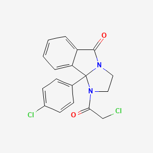 1-(2-chloroacetyl)-9b-(4-chlorophenyl)-1,2,3,9b-tetrahydro-5H-imidazo[2,1-a]isoindol-5-one