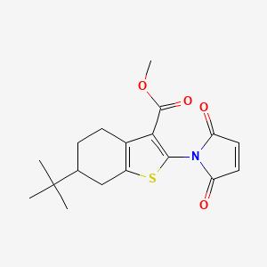 methyl 6-(tert-butyl)-2-(2,5-dioxo-2,5-dihydro-1H-pyrrol-1-yl)-4,5,6,7-tetrahydrobenzo[b]thiophene-3-carboxylate