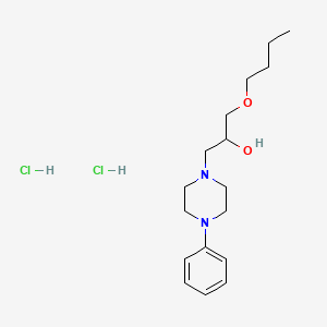 1-Butoxy-3-(4-phenylpiperazin-1-yl)propan-2-ol dihydrochloride