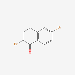 molecular formula C10H8Br2O B2996555 2,6-Dibromo-3,4-dihydronaphthalen-1(2H)-one CAS No. 99657-23-5
