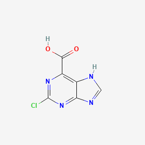 molecular formula C6H3ClN4O2 B2996565 2-Chloro-7h-purine-6-carboxylic acid CAS No. 1267954-74-4