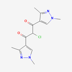 2-chloro-1,3-bis(1,3-dimethyl-1H-pyrazol-4-yl)propane-1,3-dione