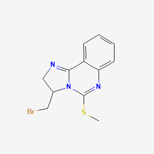 3-(Bromomethyl)-5-(methylsulfanyl)-2,3-dihydroimidazo[1,2-c]quinazoline