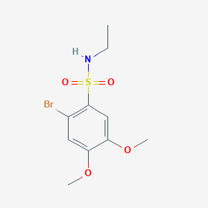 molecular formula C10H14BrNO4S B299659 2-bromo-N-ethyl-4,5-dimethoxybenzenesulfonamide 