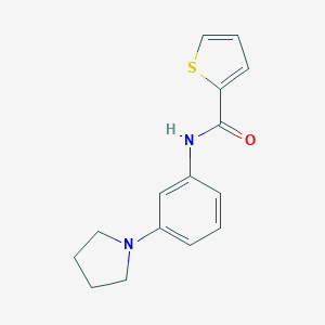 molecular formula C15H16N2OS B299660 N-[3-(1-pyrrolidinyl)phenyl]-2-thiophenecarboxamide 