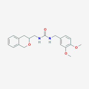 molecular formula C20H24N2O4 B2996604 1-(3,4-Dimethoxybenzyl)-3-(isochroman-3-ylmethyl)urea CAS No. 2034319-85-0