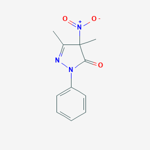 molecular formula C11H11N3O3 B299661 4-nitro-4,5-dimethyl-2-phenyl-2,4-dihydro-3H-pyrazol-3-one 