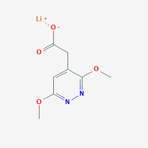 molecular formula C8H9LiN2O4 B2996612 Lithium;2-(3,6-dimethoxypyridazin-4-yl)acetate CAS No. 2567498-84-2