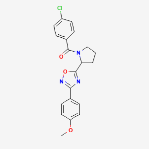 5-[1-(4-Chlorobenzoyl)pyrrolidin-2-yl]-3-(4-methoxyphenyl)-1,2,4-oxadiazole