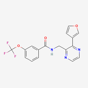 N-((3-(furan-3-yl)pyrazin-2-yl)methyl)-3-(trifluoromethoxy)benzamide