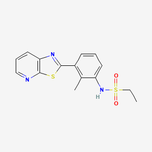 N-(2-methyl-3-(thiazolo[5,4-b]pyridin-2-yl)phenyl)ethanesulfonamide