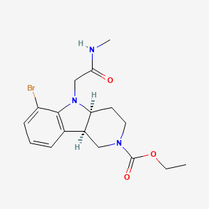 (4aS,9bR)-Ethyl 6-bromo-5-(2-(methylamino)-2-oxoethyl)-3,4,4a,5-tetrahydro-1H-pyrido[4,3-b]indole-2(9bH)-carboxylate