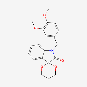 1'-(3,4-Dimethoxybenzyl)-1',2'-dihydrospiro([1,3]dioxane-2,3'-indole)-2'-one